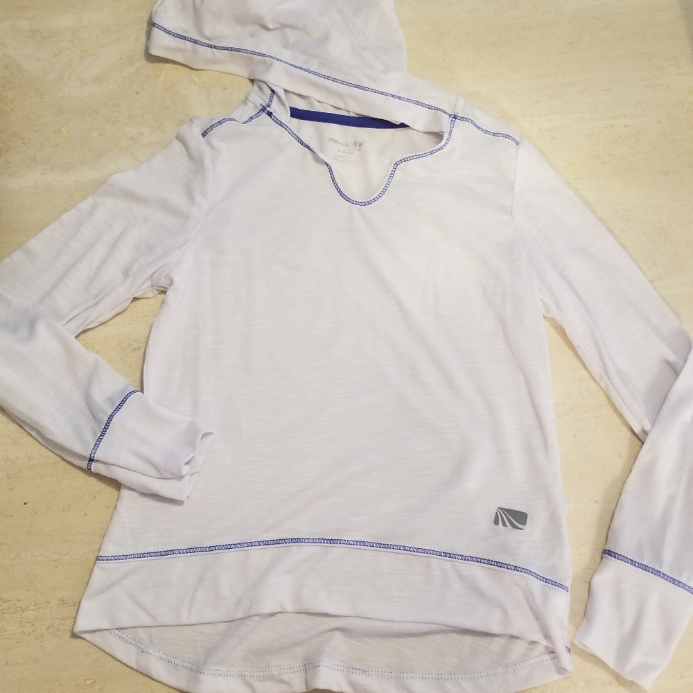 Marika Girls 7/8🦋⚽️⚾️🏀 White Cotton Hoodie